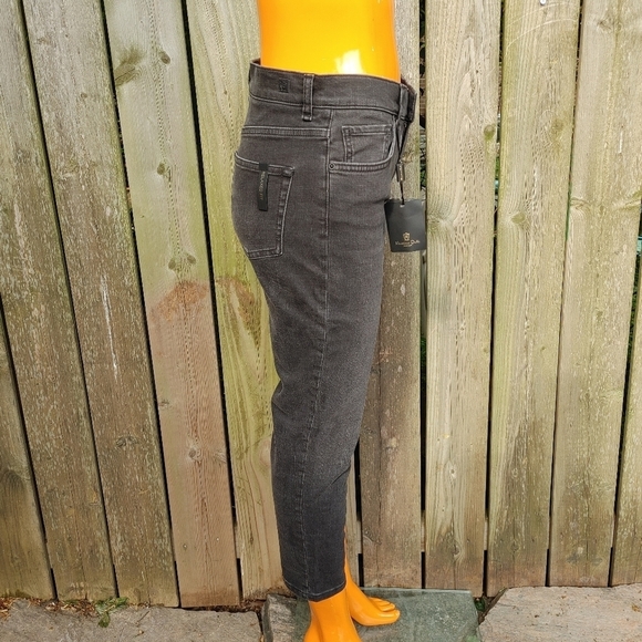 NWT Massimo Dutti Black Crop Jeans Size 2 - Picture 5 of 15